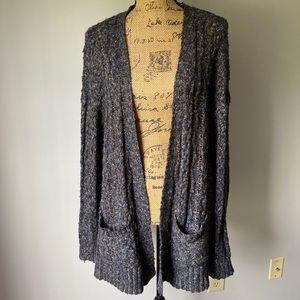 Cape Juby Long Sweater Black/Grey